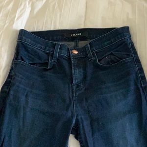 J brand dark blue jeans